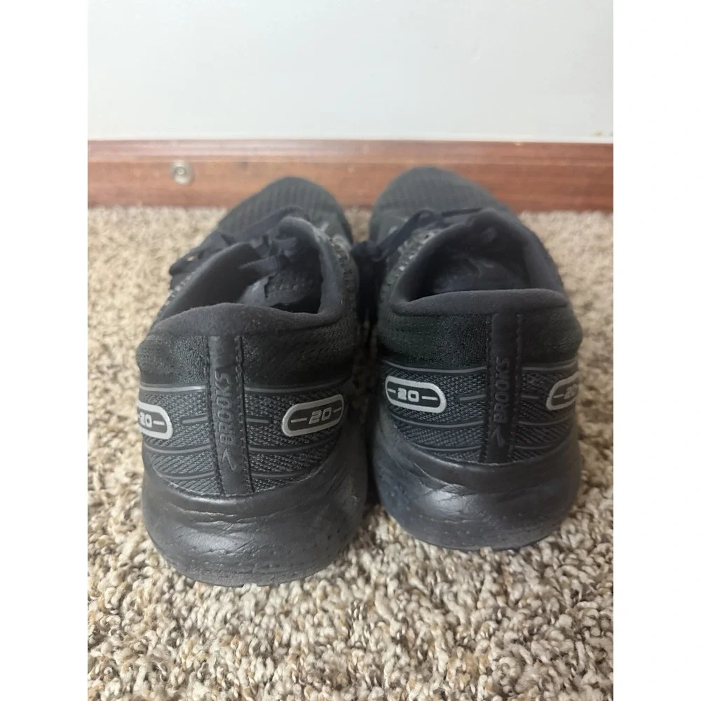 Brooks Glycerin 20 Men's 12 2E Wide Black Running Shoes Athletic Sneakers Casual